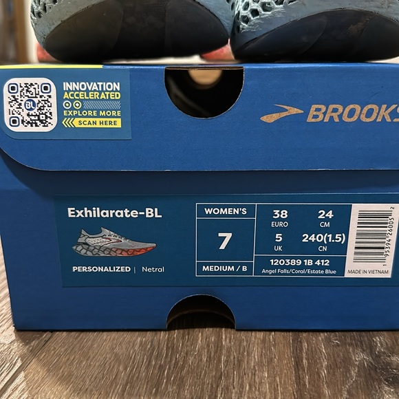Brooks Exhilarate BL Running Shoes - Women's Size 7- Limited Edition - Picture 2 of 8